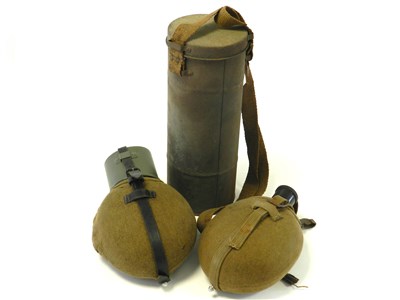 Lot 384 - Two Army canteen or water bottles