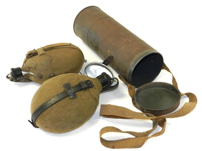 Lot 384 - Two Army canteen or water bottles