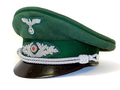 Lot 443 - A German Third Reich State Forestry Officials (Forstmeister) visor cap by Erel