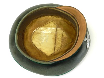 Lot 444 - A German Third Reich Army Jager officer’s visor cap by Erel