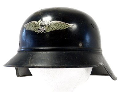 Lot 538 - A German Third Reich Luftschutz Home Front Gladiator helmet shell