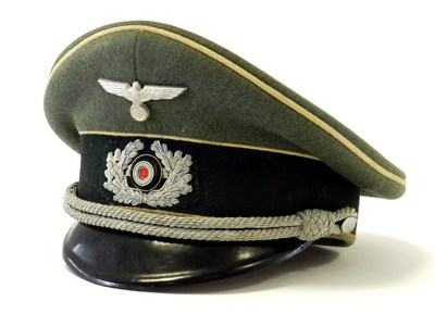 Lot 446 - A German Third Reich Army Infantry Officer’s visor cap by Erel