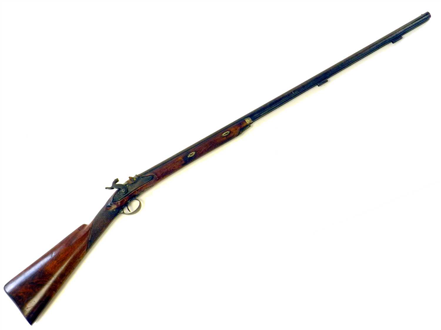 Lot 262 - A mid-19th century percussion rifle