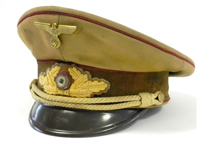 Lot 710 - An NSDAP German third Reich Gauleiter-level Political Leader's visor cap