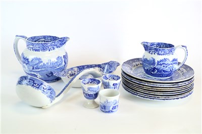 Lot 235 - Four trays of Spode Italian dinner and tableware