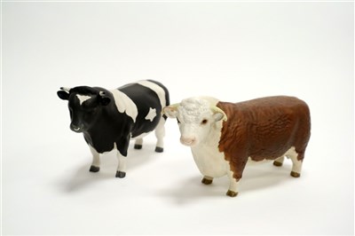 Lot 508 - Two Beswick models of cows