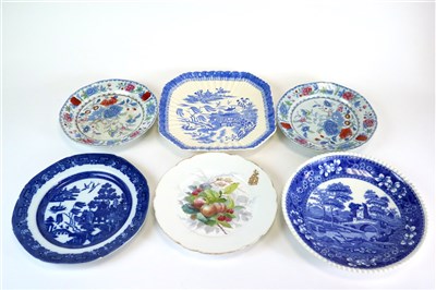 Lot 241 - A collection of late 19th century and early 20th century English earthenware plates