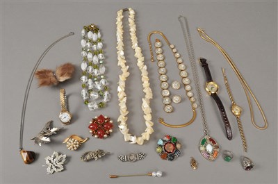 Lot 97 - A collection of costume jewellery and watches