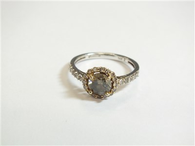 Lot 302 - A fancy coloured diamond ring