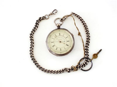 Lot 216 - A 19th century silver pocket watch