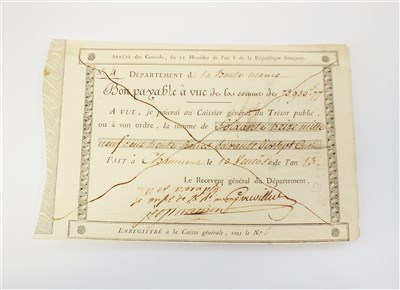 Lot 488 - A French Republic banknote