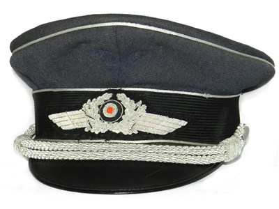 Lot 454 - German Third Reich Luftwaffe Officer's visor cap