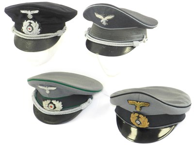 Lot 470 - Collection of post-war German caps