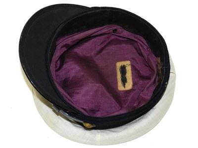 Lot 528 - Imperial Japanese Naval Officer's summer cap