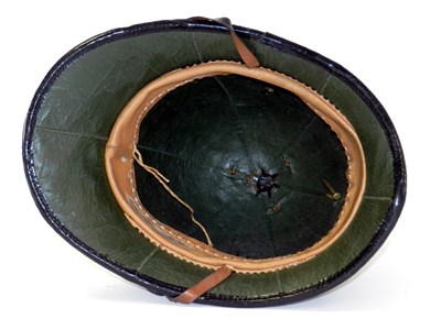 Lot 484 - British military helmet and Shropshire Constabulary police helmet