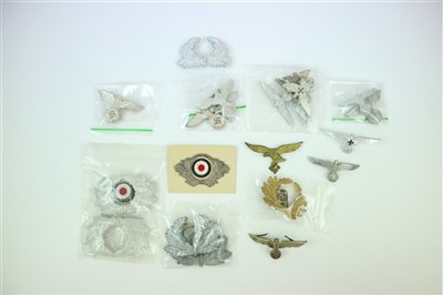 Lot 364 - German Third Reich cap eagles and wreaths/cockades