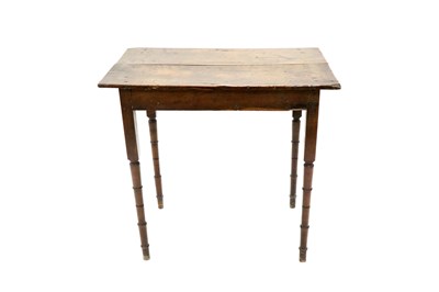 Lot 778 - A small 18th century country oak side table