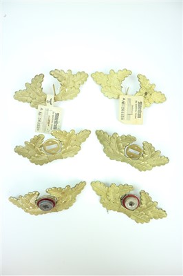 Lot 298 - Six German Third Reich NSDAP cap wreaths