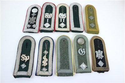 Lot 384 - Eighteen German Third Reich shoulder boards