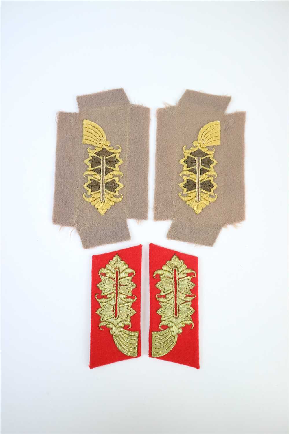 Lot 385 - Four German Third Reich collar tabs
