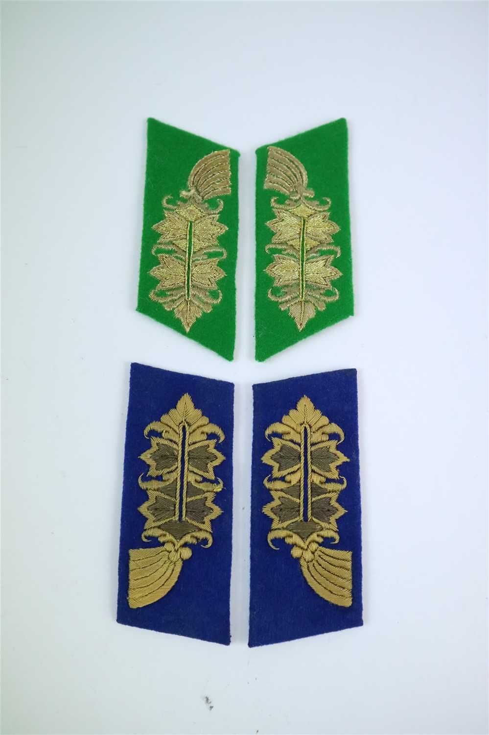 Lot 530 - Four German Third Reich General Collar tabs