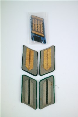 Lot 386 - German Third Reich Wehrmachtbeamte (Army Administration) collar tabs