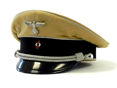 Lot 501 - A German Third Reich Hitler Youth Leader visor cap