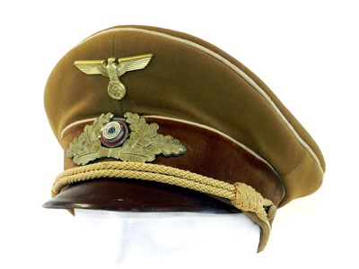 Lot 523 - A Third Reich German NSDAP Kreisleiter Political Leader’s visor cap