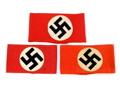 Lot 549 - Three German Third Reich Party armbands