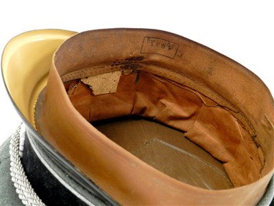 Lot 550 - A reproduction SS Officer's visor cap