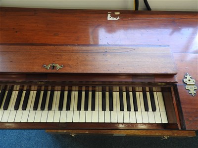 Lot 576 - An 18th century mahogany cased square piano by Johannes Pohlman, London