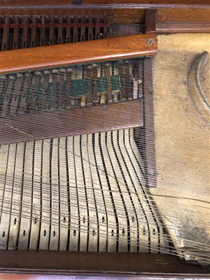Lot 576 - An 18th century mahogany cased square piano by Johannes Pohlman, London