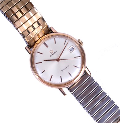 Lot 439 - A Gold Plated Omega 'Geneve' Wristwatch