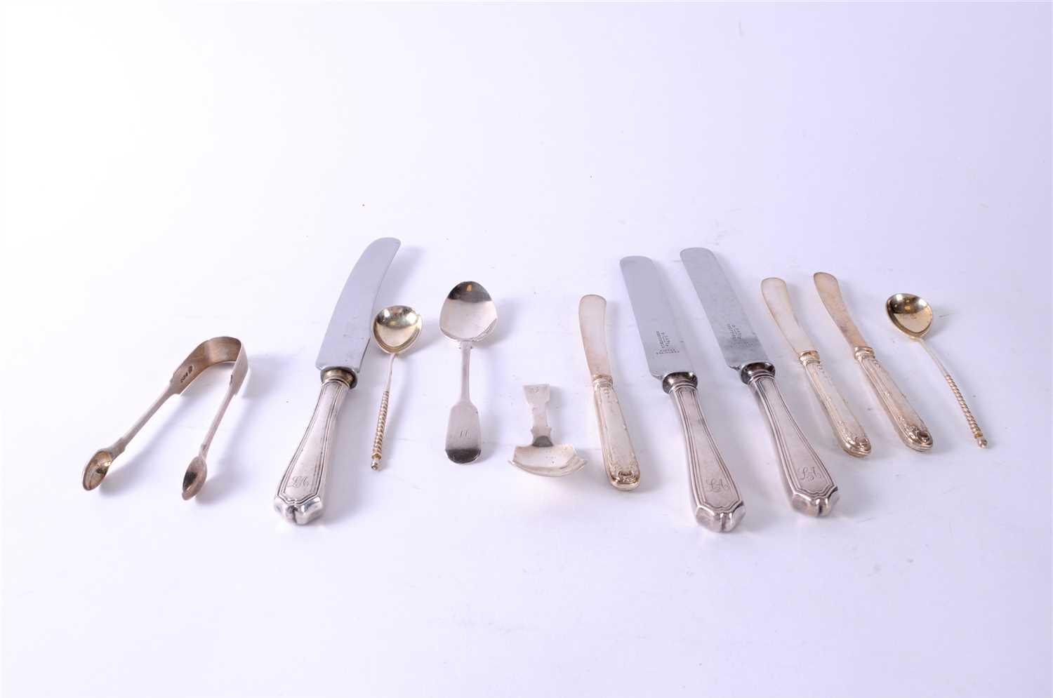 Lot 414 - A collection of silver cutlery