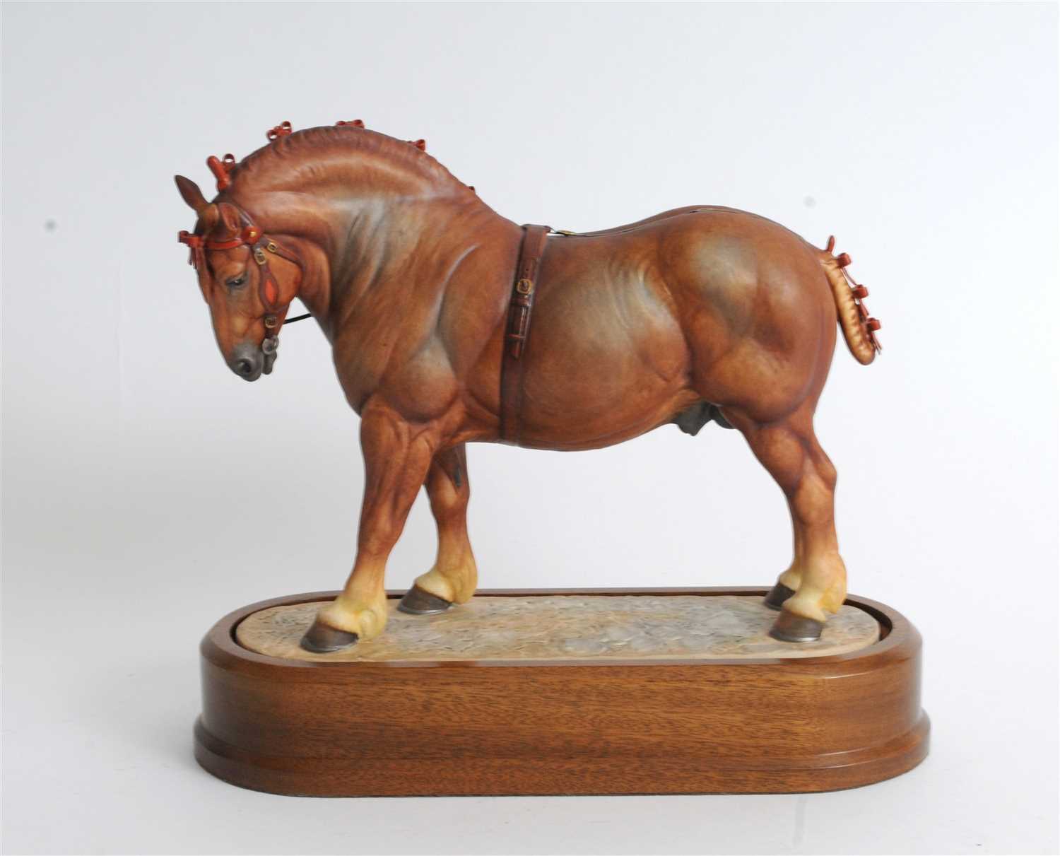 Lot 63 - Royal Worcester model of a Suffolk Stallion
