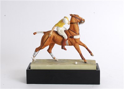 Lot 75 - Royal Worcester model of 'The Polo Player'