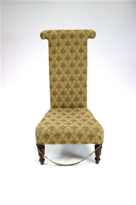 Lot 462 - An upholstered Victorian prayer/nursing chair...