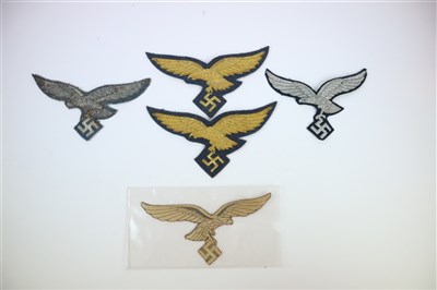 Lot 392 - Five German Luftwaffe Officer's eagles