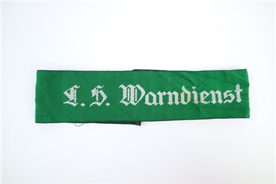 Lot 396 - A German Air Raid Warning Service cuff title