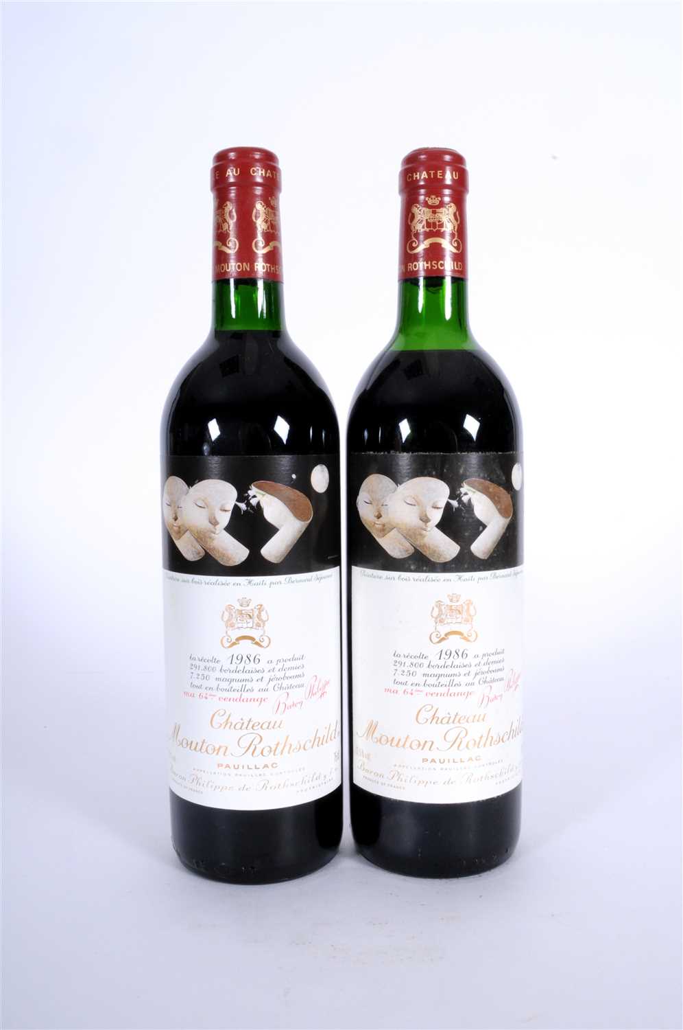 Lot 602 - Chateau Mouton Rothschild 1986 2 bottles 1...