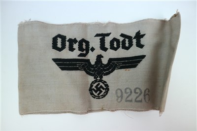 Lot 309 - A rare German Third Reich Organisation Todt armband