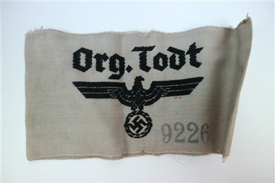 Lot 309 - A rare German Third Reich Organisation Todt armband