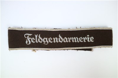 Lot 405 - A Heer Feldgendarmerie Officer's Cuff Title