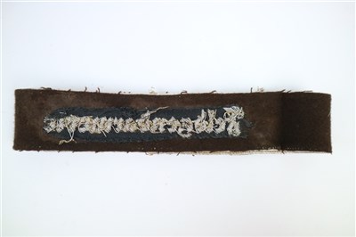 Lot 405 - A Heer Feldgendarmerie Officer's Cuff Title