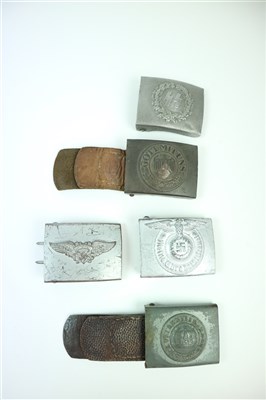 Lot 604 - Five assorted German belt buckles