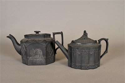 Lot 156 - Basalt teapots, 18th/19th century