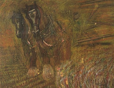 Lot 7 - Peter R Tarrant (b.1943), Shire Horses