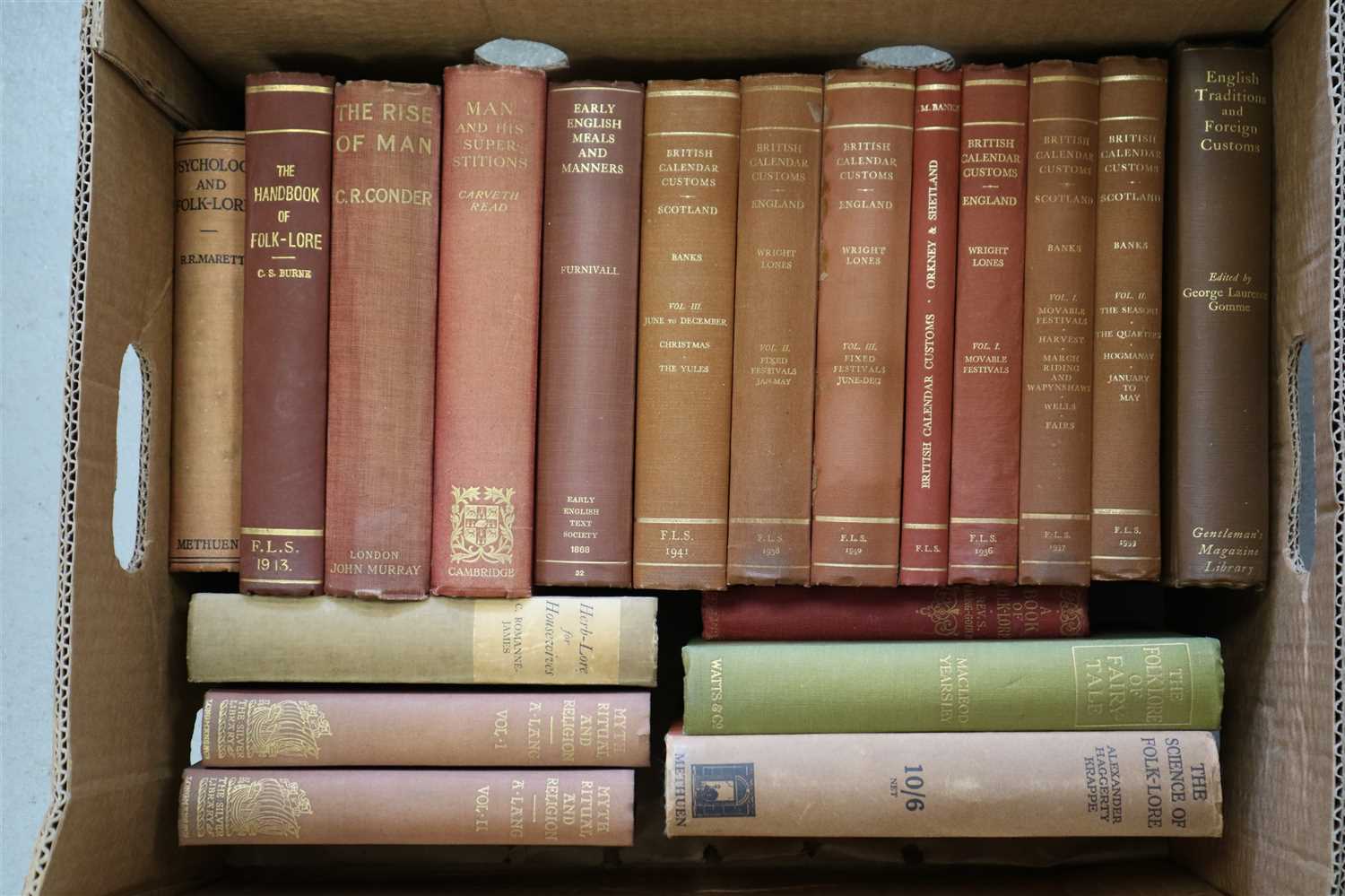 Lot 40 - FOLK-LORE. A quantity of books on Folk-Lore,...