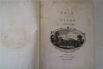 Lot 62 - PENNANT, Thomas, A Tour in Wales, 2 vols 4to,...