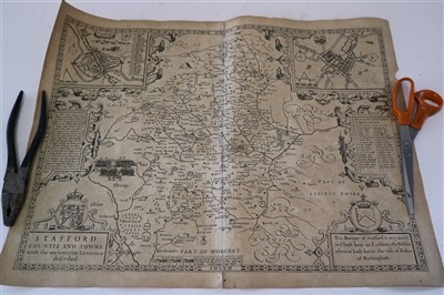 Lot 73 - SPEED, John, Map of Staffordshire. English...
